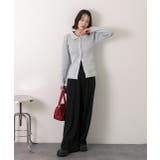 ラメニット・襟付き コンパクトカーディガン | ad thie | 詳細画像13 