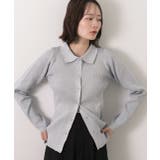 ラメニット・襟付き コンパクトカーディガン | ad thie | 詳細画像16 