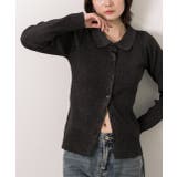 ラメニット・襟付き コンパクトカーディガン | ad thie | 詳細画像21 