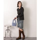 ラメニット・襟付き コンパクトカーディガン | ad thie | 詳細画像22 