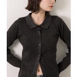 ラメニット・襟付き コンパクトカーディガン | ad thie | 詳細画像25 