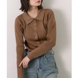 ラメニット・襟付き コンパクトカーディガン | ad thie | 詳細画像31 