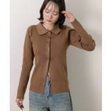 ラメニット・襟付き コンパクトカーディガン | ad thie | 詳細画像33 