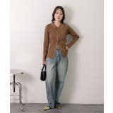 ラメニット・襟付き コンパクトカーディガン | ad thie | 詳細画像35 