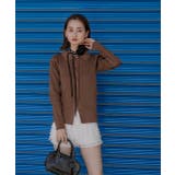 ラメニット・襟付き コンパクトカーディガン | ad thie | 詳細画像36 