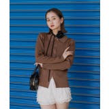 ラメニット・襟付き コンパクトカーディガン | ad thie | 詳細画像39 