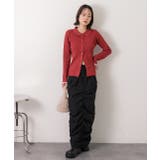 ラメニット・襟付き コンパクトカーディガン | ad thie | 詳細画像40 