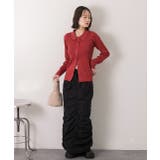 ラメニット・襟付き コンパクトカーディガン | ad thie | 詳細画像41 