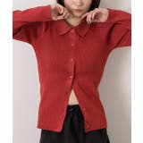 ラメニット・襟付き コンパクトカーディガン | ad thie | 詳細画像43 