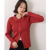 ラメニット・襟付き コンパクトカーディガン | ad thie | 詳細画像46 