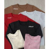 クルーネック ラメニットプルオーバー | ad thie | 詳細画像98