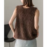 ふんわりシャギー ニットベスト | ad thie | 詳細画像52 