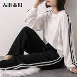 サイドライン スムースルームウエア | ad thie | 詳細画像1 