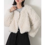 アイボリー | ショート丈 プードルアウター | ad thie