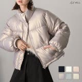 スタンドカラー ショート中綿パディングブルゾン | ad thie | 詳細画像1 