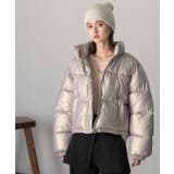 スタンドカラー ショート中綿パディングブルゾン | ad thie | 詳細画像11 