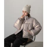 スタンドカラー ショート中綿パディングブルゾン | ad thie | 詳細画像13 