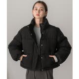 スタンドカラー ショート中綿パディングブルゾン | ad thie | 詳細画像16 