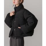 スタンドカラー ショート中綿パディングブルゾン | ad thie | 詳細画像17 