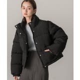 スタンドカラー ショート中綿パディングブルゾン | ad thie | 詳細画像18 