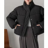 スタンドカラー ショート中綿パディングブルゾン | ad thie | 詳細画像23 