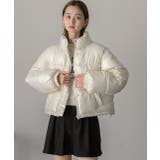 スタンドカラー ショート中綿パディングブルゾン | ad thie | 詳細画像26 