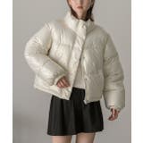 スタンドカラー ショート中綿パディングブルゾン | ad thie | 詳細画像31 