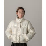 スタンドカラー ショート中綿パディングブルゾン | ad thie | 詳細画像32 