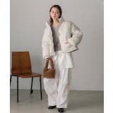 スタンドカラー ショート中綿パディングブルゾン | ad thie | 詳細画像41 