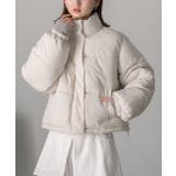 スタンドカラー ショート中綿パディングブルゾン | ad thie | 詳細画像43 