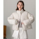 スタンドカラー ショート中綿パディングブルゾン | ad thie | 詳細画像44 