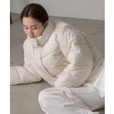 スタンドカラー ショート中綿パディングブルゾン | ad thie | 詳細画像50 