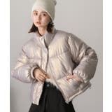 スタンドカラー ショート中綿パディングブルゾン | ad thie | 詳細画像6 