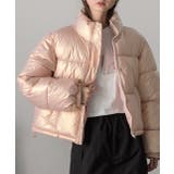 ミルキーピンク | スタンドカラー ショート中綿パディングブルゾン | ad thie