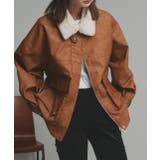 キャメル | ヴィンテージライク 襟ファー付きブルゾン | ad thie