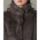 スタンドカラー フェイクファーコート | ad thie | 詳細画像48 