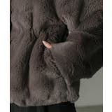 スタンドカラー フェイクファーコート | ad thie | 詳細画像51 