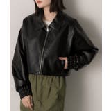 ショート ライダースジャケット  | ad thie | 詳細画像17 