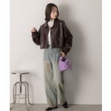 ショート ライダースジャケット  | ad thie | 詳細画像20 