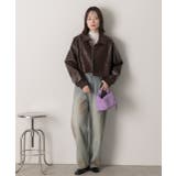 ショート ライダースジャケット  | ad thie | 詳細画像22 