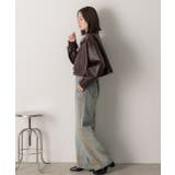 ショート ライダースジャケット  | ad thie | 詳細画像24 