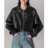 ショート ライダースジャケット  | ad thie | 詳細画像8 