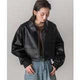 ショート ライダースジャケット  | ad thie | 詳細画像9 