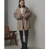 シャギーコクーンミドルコート | ad thie | 詳細画像15 