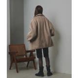 シャギーコクーンミドルコート | ad thie | 詳細画像16 