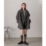 シャギーコクーンミドルコート | ad thie | 詳細画像28 