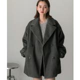 シャギーコクーンミドルコート | ad thie | 詳細画像33 