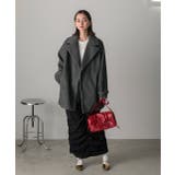 シャギーコクーンミドルコート | ad thie | 詳細画像38 