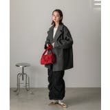 シャギーコクーンミドルコート | ad thie | 詳細画像41 