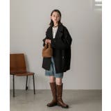 シャギーコクーンミドルコート | ad thie | 詳細画像50 